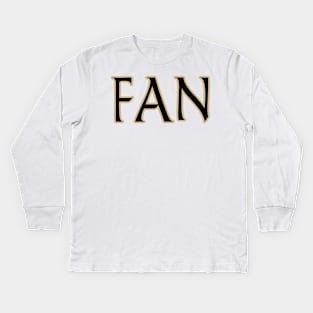 NOLA LYFE New Orleans Football SUPER FAN!!! Kids Long Sleeve T-Shirt